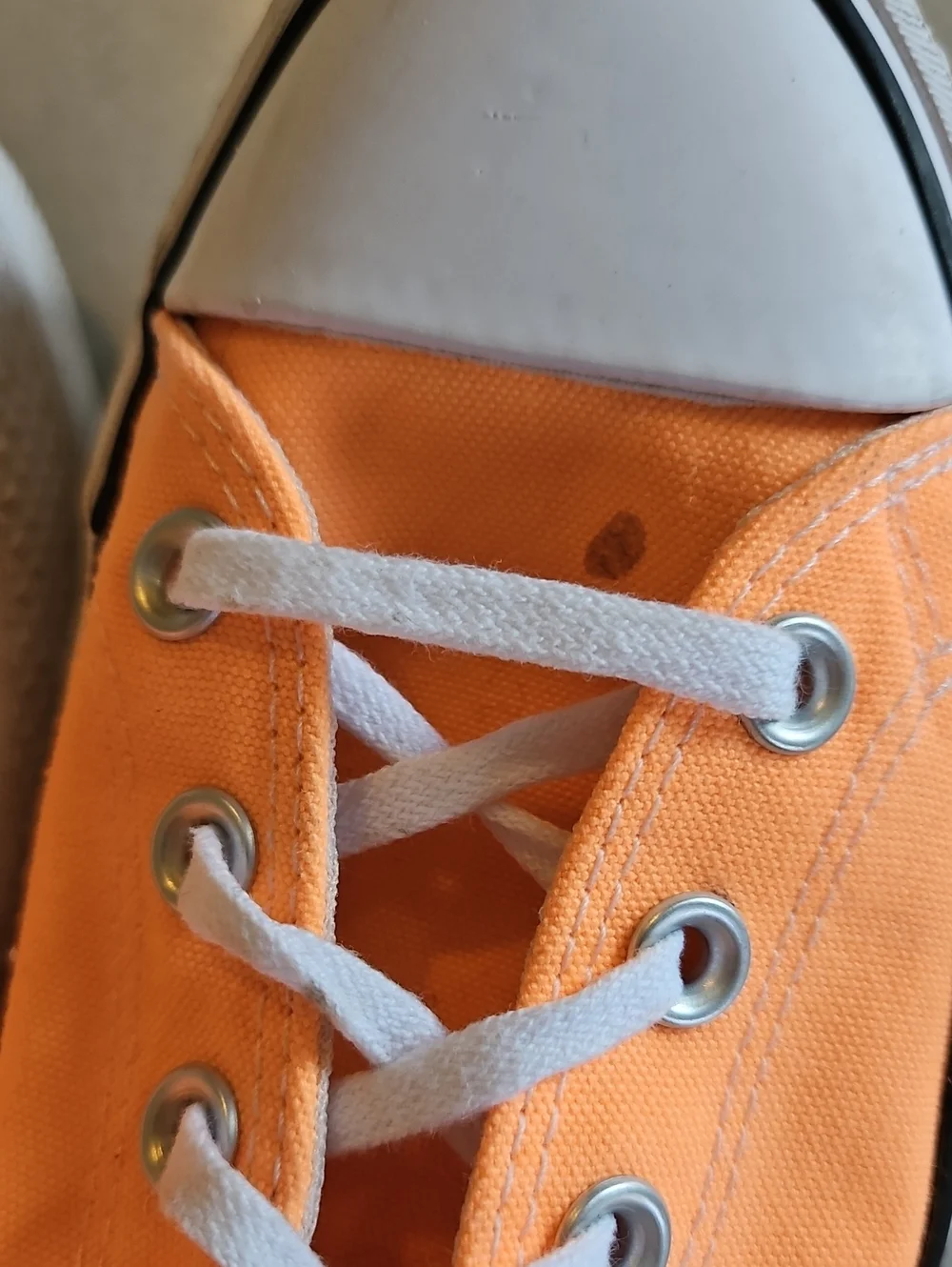 Orange Platform Converse Sneakers